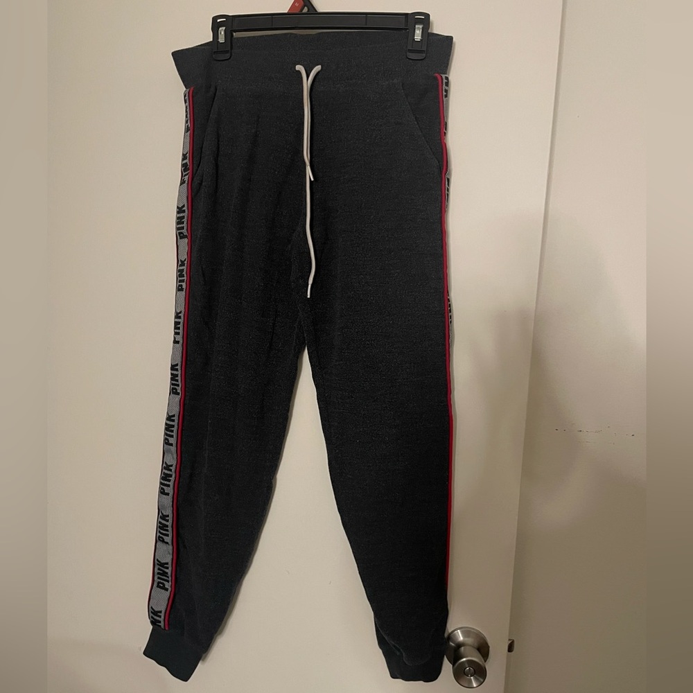 PINK Victoria's Secret Charcoal Gray joggers